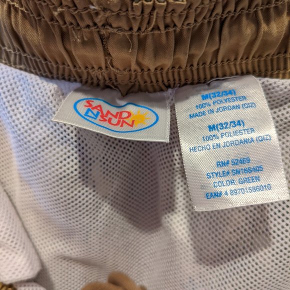 NEW Sand N Sun Tropical print Men's Swim Trunks 32/34 Waist - Picture 4 of 4